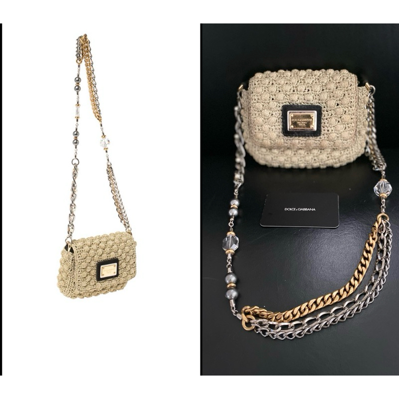 Used Miss Charles Crochet Flap Bag By Dolce & Gabbana แท้💯 จากเกือบ 6 หมื่น