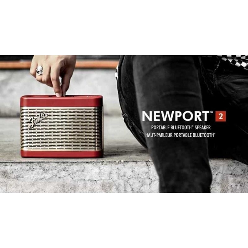 Fender Newport 2 ลำโพง bluetooth สีแดง