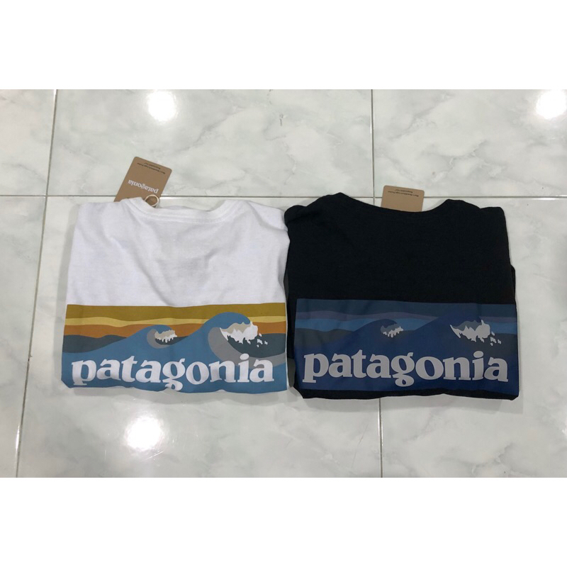ของแท้ เสื้อ Patagonia Boardshort Logo Pocket Responsibili-Tee