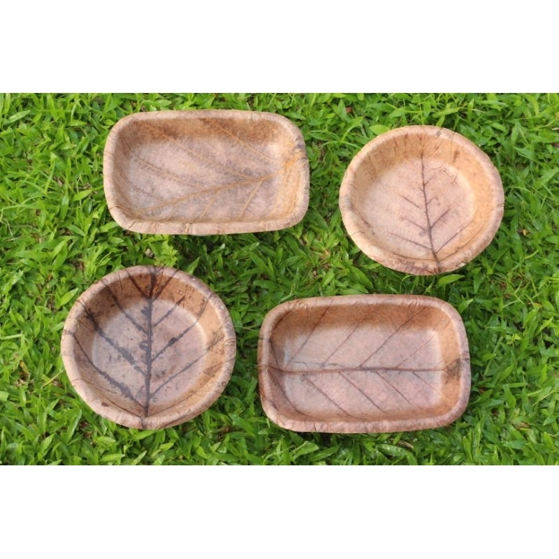 จานใบไม้(ตองตึง) leaf plate จำนวน 20/10/5 ใบ