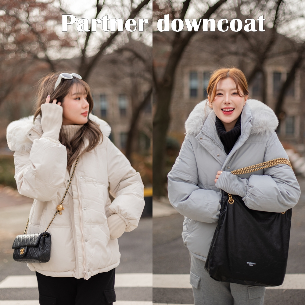 Partner coat เสื้อโค้ทรุ่นนี้ อุ่นมากๆ กันหนาวติดลบ ดีเทลแขนน่ารักมากค่ะ