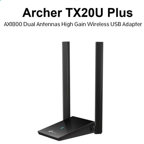TP-LINK Archer TX20U Plus AX1800 Dual Antennas High Gain Wireless USB Adapter