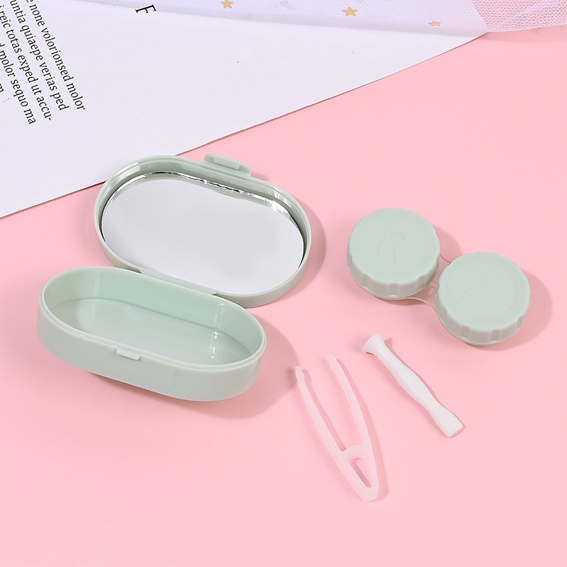 JWD310กล่องใส่คอนแทคเลนส์ พร้อมกระจก แบบพกพา DIY