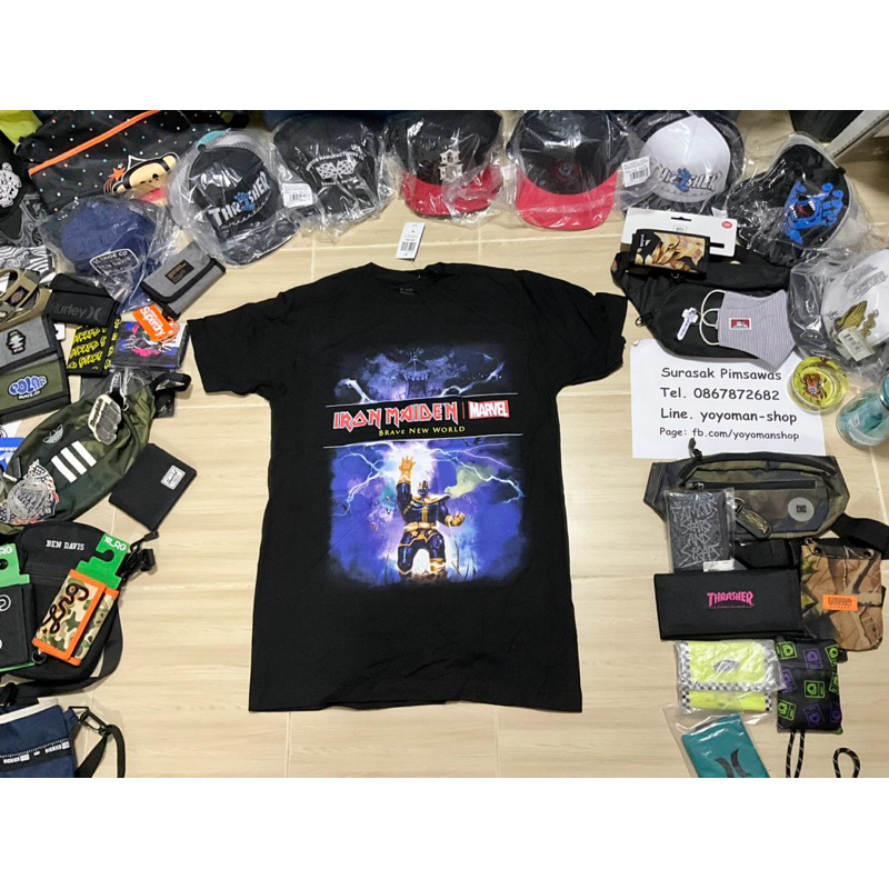 เสื้อ Iron Maiden x Marvel Thanos ของแท้มือ1 size M