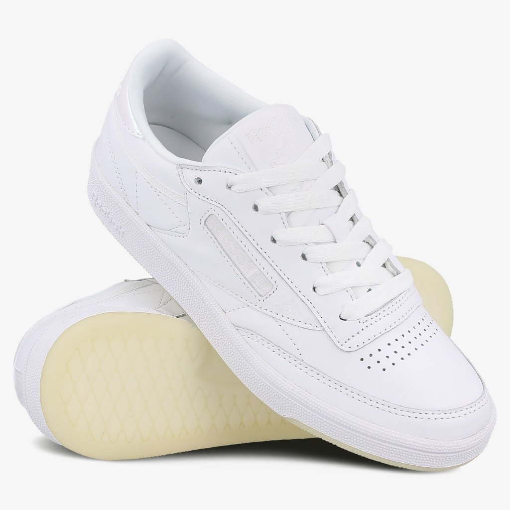 รองเท้าผ้าใบ มือสอง Reebok Classics CLUB C85 LTHR BS5163 White พื้น GUM
