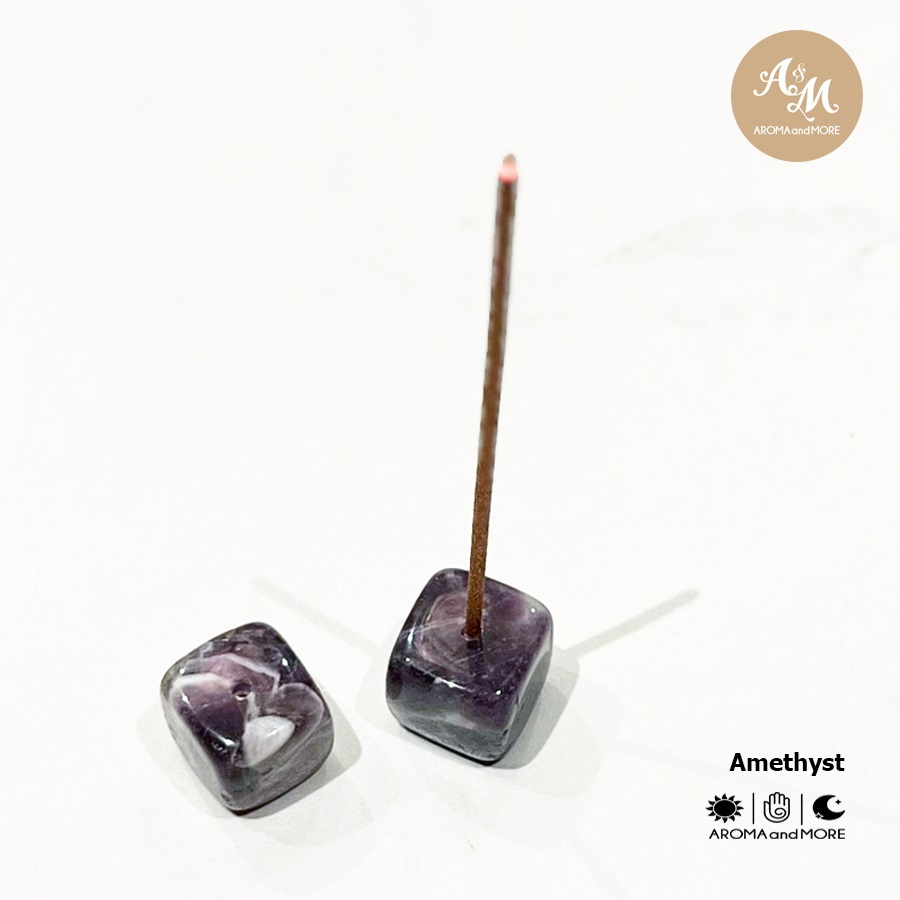 Aroma&More หินคริสตัล สำหรับวางก้านธูป Crystal incense holder หินธรรมชาติ ขัดเงา วางตกแต่ง ขนาด 2x2x2cm ราคา ถูกที่สุด ดีลบีเคเค แกลเลอรีภาพที่ 4
