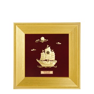 PRIMA ภาพหัตถศิลป์เรือสำเภาทอง รหัสสินค้า 704S0555-01