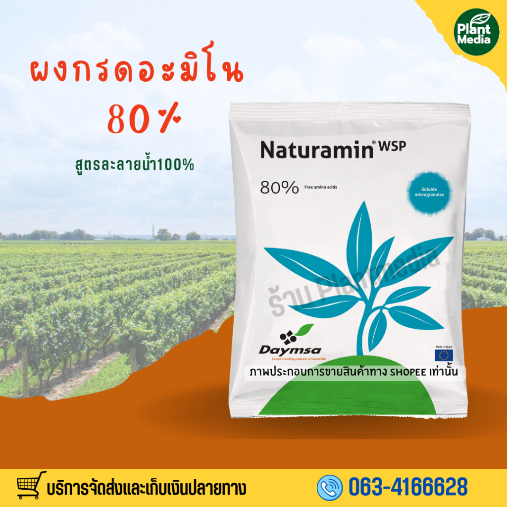 กรดอะมิโนผง อะมิโนพืช เวสโก้ Amino Acid 80% บรรจุ 1 กิโลกรัม