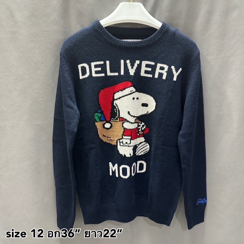 SALE Mc2 Saint Barth เสื้อแขนยาว กันหนาว เสื้อ sweater knit ลาย มินนี่ เมาส์ Minnie Mouse ของแท้ ไหม