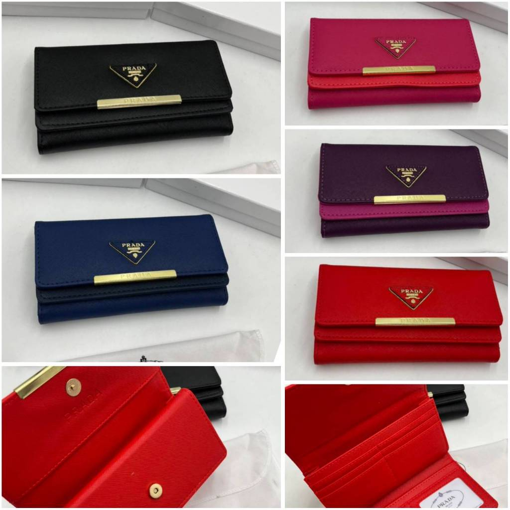 กระเป๋าสตางค์ใบยาว ปาด้า ผู้หญิง 7.5นิ้ว มีกล่อง พร้อมส่ง