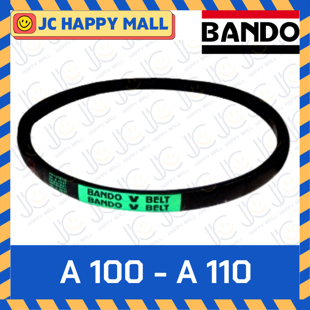 สายพาน BANDO V-BELT A100- A109 ร่อง A (12.7 มม.) สายพานร่องวี A100 A101 A102 A103 A104 A105 A106 A107 A108 A109
