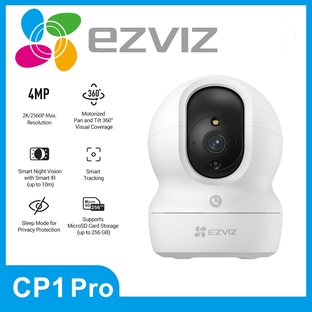 ⚡️กล้องวงจรปิดไร้สาย⚡️EZVIZ รุ่น CP1 Pro 2K+ 4MP Type-C Camera WiFi Pan & Tilt Smart Home