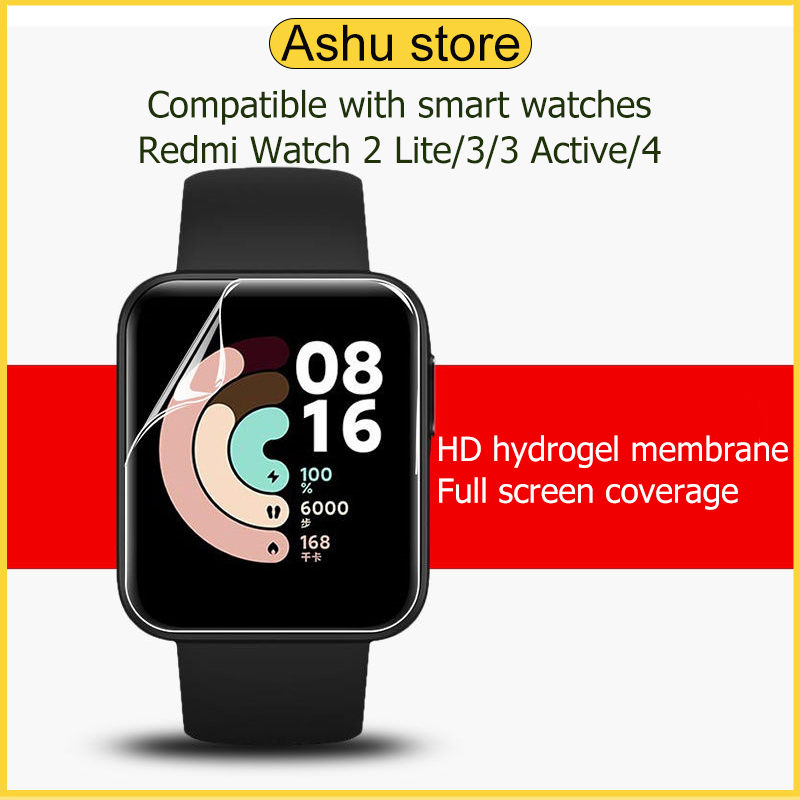 HD TPU หน้าจอนาฬิกาโปร่งใสฟิล์มป้องกัน, เหมาะสำหรับ Redmi Watch 2 Lite/Redmi Watch 3 Redmi Watch 4/Redmi Watch3 Active