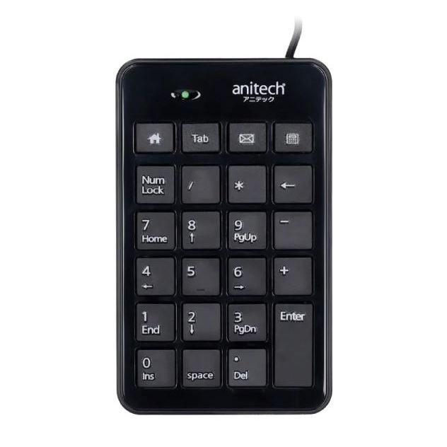 NUMERIC KEYPAD (คีย์บอร์ดตัวเลข) ANITECH (N183-BK)