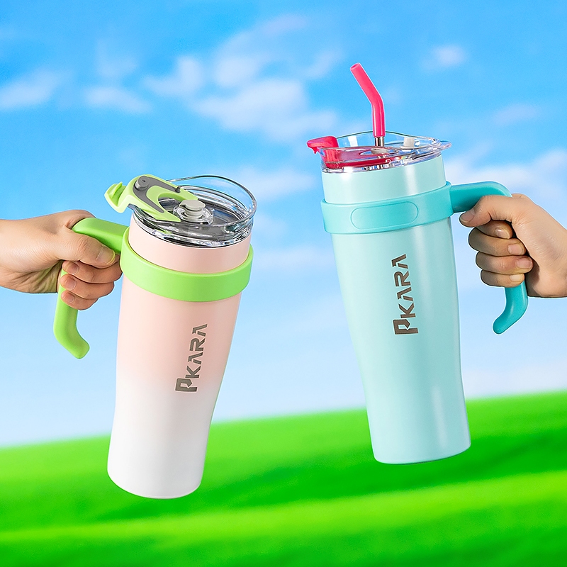1200ML แก้วเก็บอุณหภูมิ PKARA ขนาด 40OZ ของแท้ แก้วเก็บอุณหภูมิร้อน/เย็น - รูปที่ 3