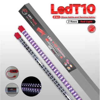 หลอดไฟ LED T10 plus2in1 แบบ 2 แถว สีแดง