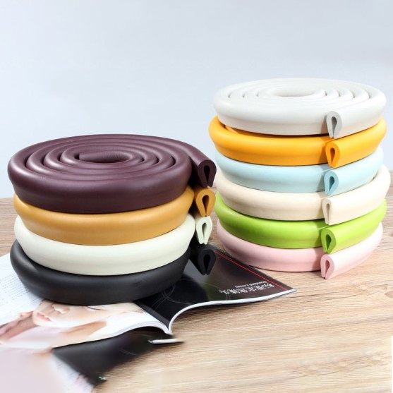 เส้นยางกันกระแทกยาว 2 เมตร *รุ่นตัว U* (มีเทปการพร้อมติด)