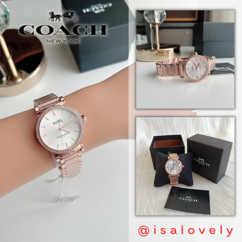 📌Isa Lovely Shop📌  COACH MADISON CRYSTAL WATCH 14503580