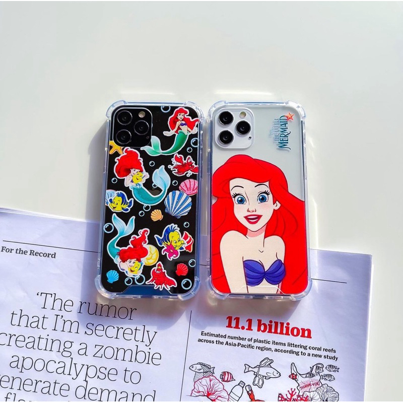 เคสสำหรับไอโฟน ลายเจ้าหญิง นาวเงือกน้อย พร้อมส่ง