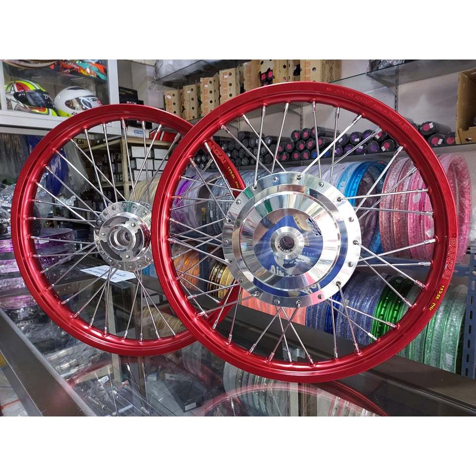 ชุดล้อYAMAHAขอบ17 ออโต้เมติก MIO GT125 MIO115-125 FINO115i-125i nouvo eleganceวงล้ออย่างดีดุมเงาหนาพ