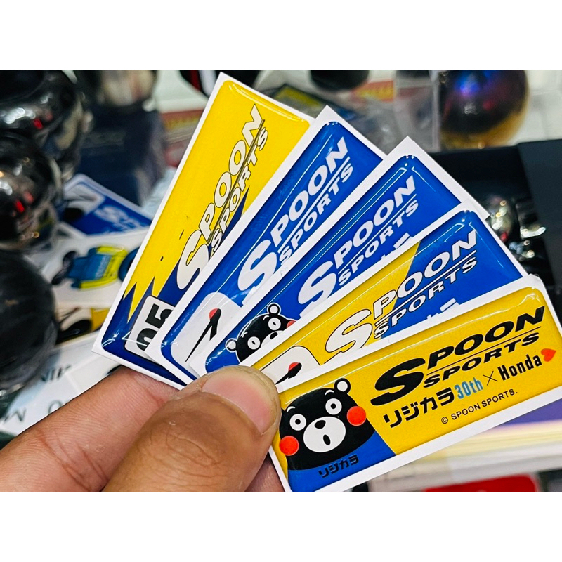 สติกเกอร์แต่งรถ Spoon Sport แท้ สติ๊กเกอร์ ติดรถยนต์ Sticker สปูน สปอร์ต มีให้เลือกหลายแบบ ไวนิลตกแต