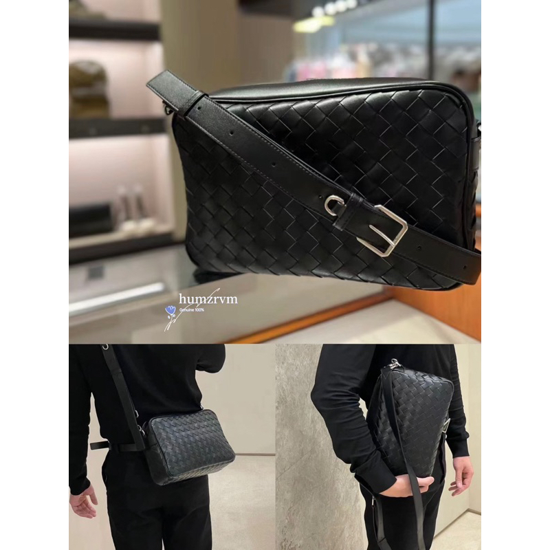 Bottega Veneta BV 23SS กระเป๋าสะพายข้างขนาดใหญ่สำหรับผู้ชาย