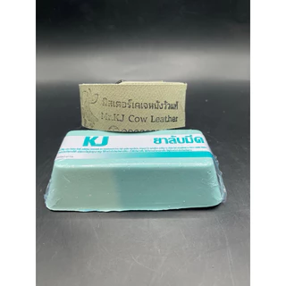 เคเจชุดลับมีดกรีดยาง(ก้อนลับมีดกรีดยางขนาด280-300g+หนังวัวแท้ ยาว50-55cm กว้าง 3 cm)