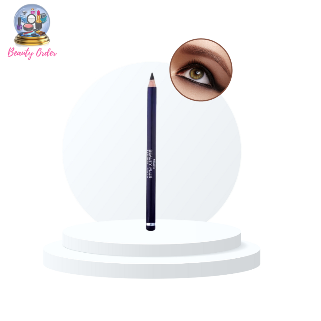 ดินสอเขียนขอบตา มิสทีน บิวตี้ พลัส อายไลเนอร์ ขนาด 1 กรัม Mistine Beauty Plus Eyeliner Pencil 1 g.