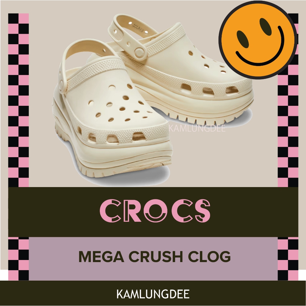 รองเท้า Crocs Mega Crush clog ของแท้ พร้อมส่ง!!!