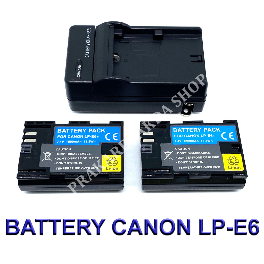 LPE6 / LP-E6 / LPE6N / LP-E6N Battery and Charger For Canon EOS 5D,6D,7D,60D,70D,80D,90D,EOS R BY PRAKARDSAKDA SHOP