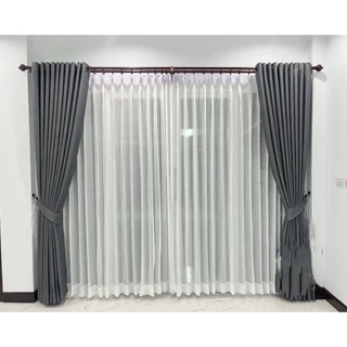 ราวม่านแบบ 2 ชั้น (หัวจุกกลม)