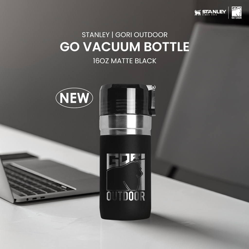 Gori Outdoor X Stanley Go Vacuum Bottle 16Oz Matte Black