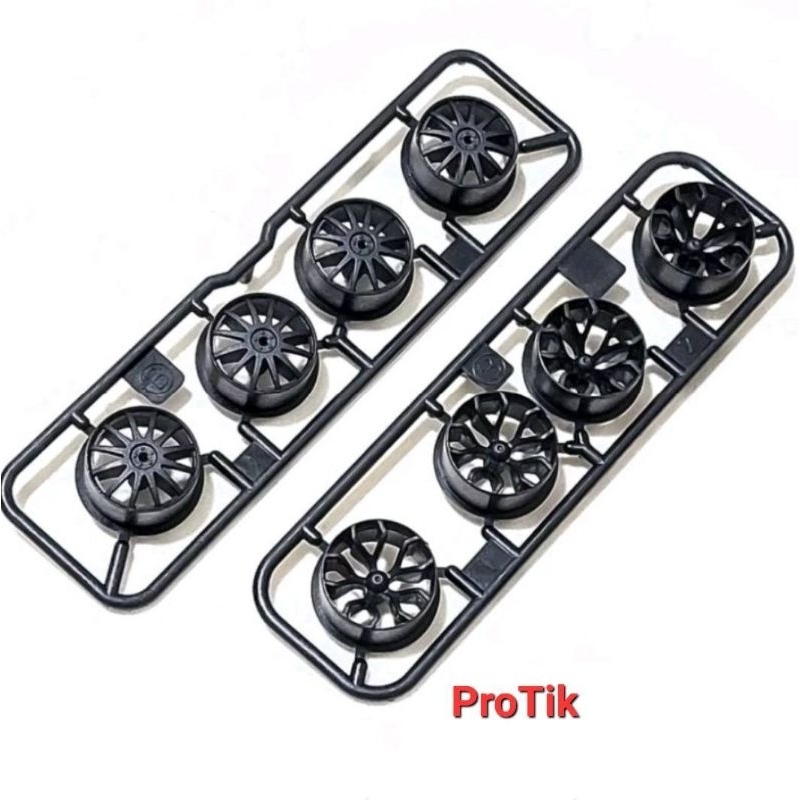 ยาง ล้อกลางสกรีน แบบโฮมเมด รถ Mini 4wd 1:32