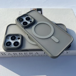 เคสผิวด้าน For iPhone 16e ชาร์ได้ สำหรับ iPHONE 16 17 15 14 13 12 11 Pro,Plus,Promax 14Promax กันกระแทก แม่เหล็ก 006