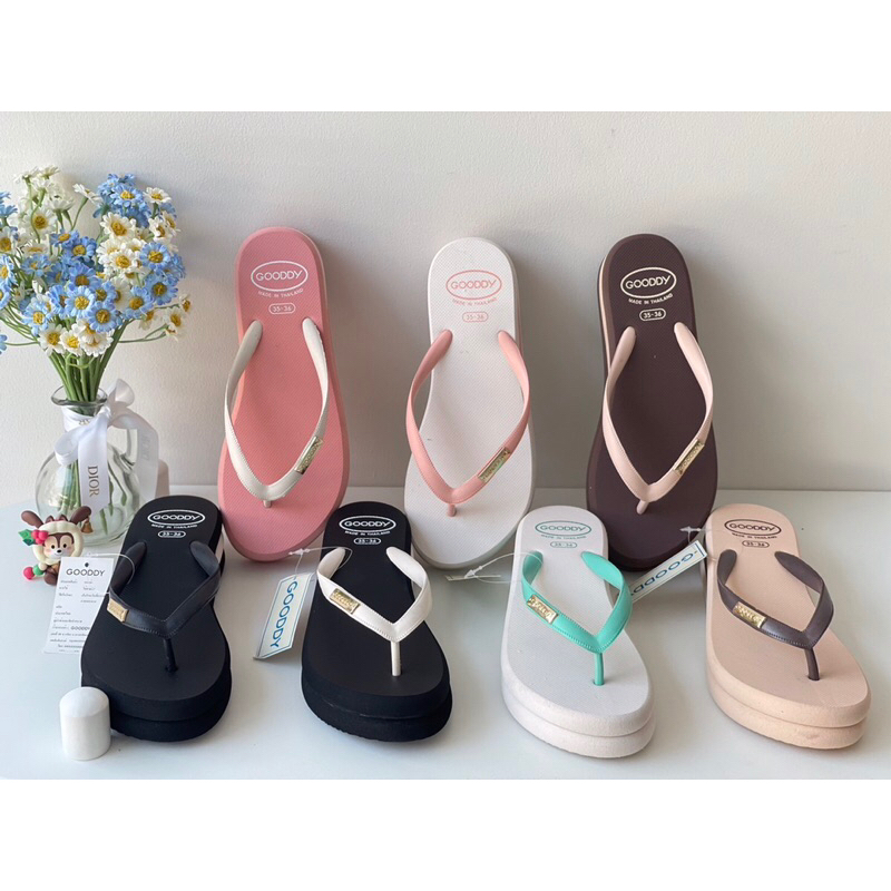 Awr 777รองเท้าฟองน้ำแฟชั่น✨รุ่นสีทูโทน✨GOODDY💥พร้อมส่ง💥