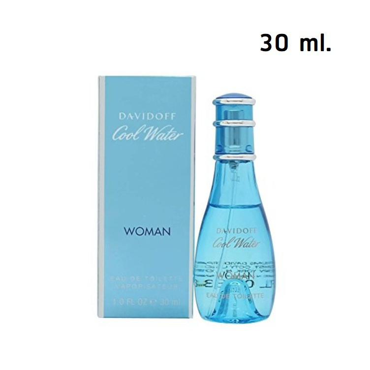 (30 ML) Davidoff Cool Water Women EDT 30 ml. กล่องซีล