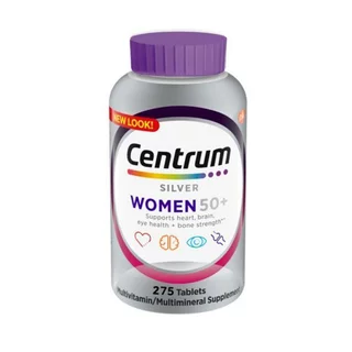 Centrum Silver Women Multivitamin 275 Tablet Age 50+ ผู้หญิง วิตามิน อาหารเสริมหลายชั้น 275 เม็ด
