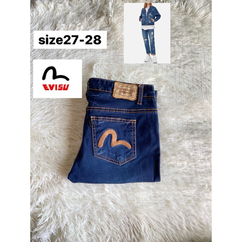EVISU อีวิสุ Straight  Jeans แท้💯% มือสอง