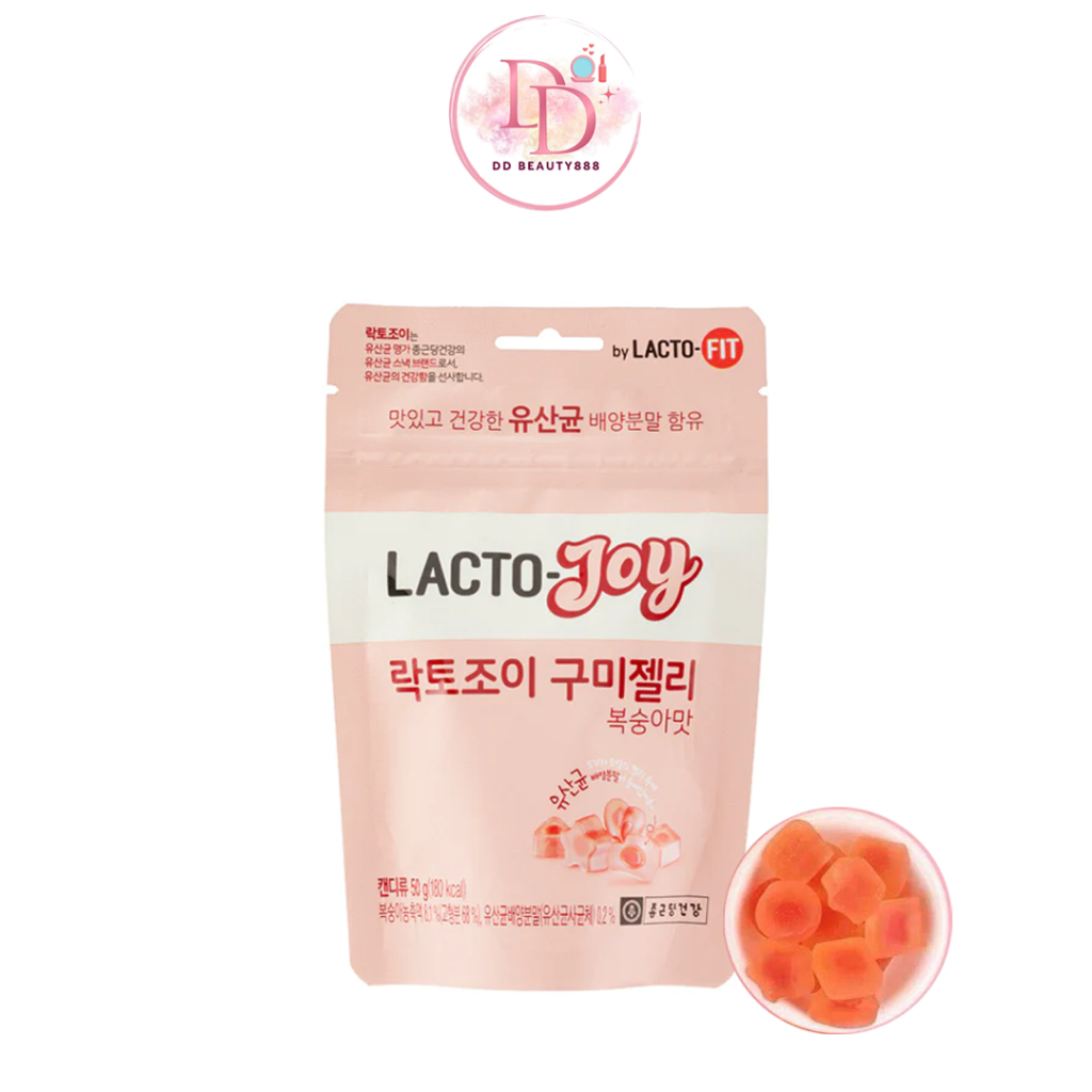 เยลลี่กัมมี่ Lacto Joy Probiotics Gummy LactoFit  รสพีช