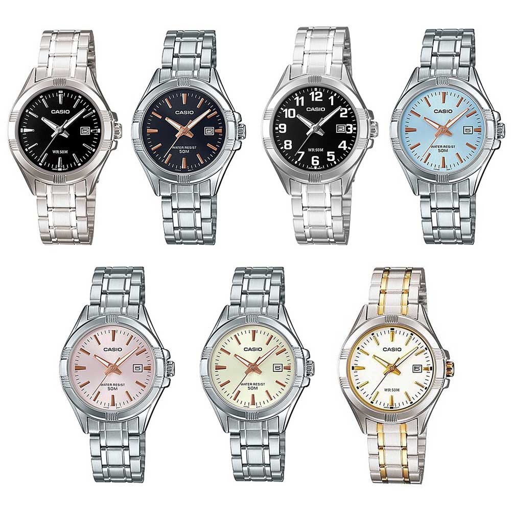 Casio Standard นาฬิกาข้อมือผู้หญิง สายสแตนเลส รุ่น LTP-1308,LTP-1308D,LTP-1308SG (LTP-1308D-1A, LTP-1308D-2A)