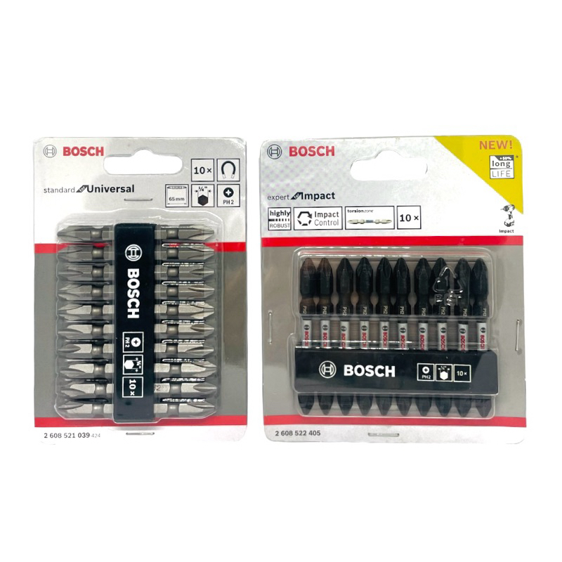 Bosch PH2 ดอกไขควง หัวแฉก ยาว 65 มิล ( ราคาต่อ 1 ดอก )