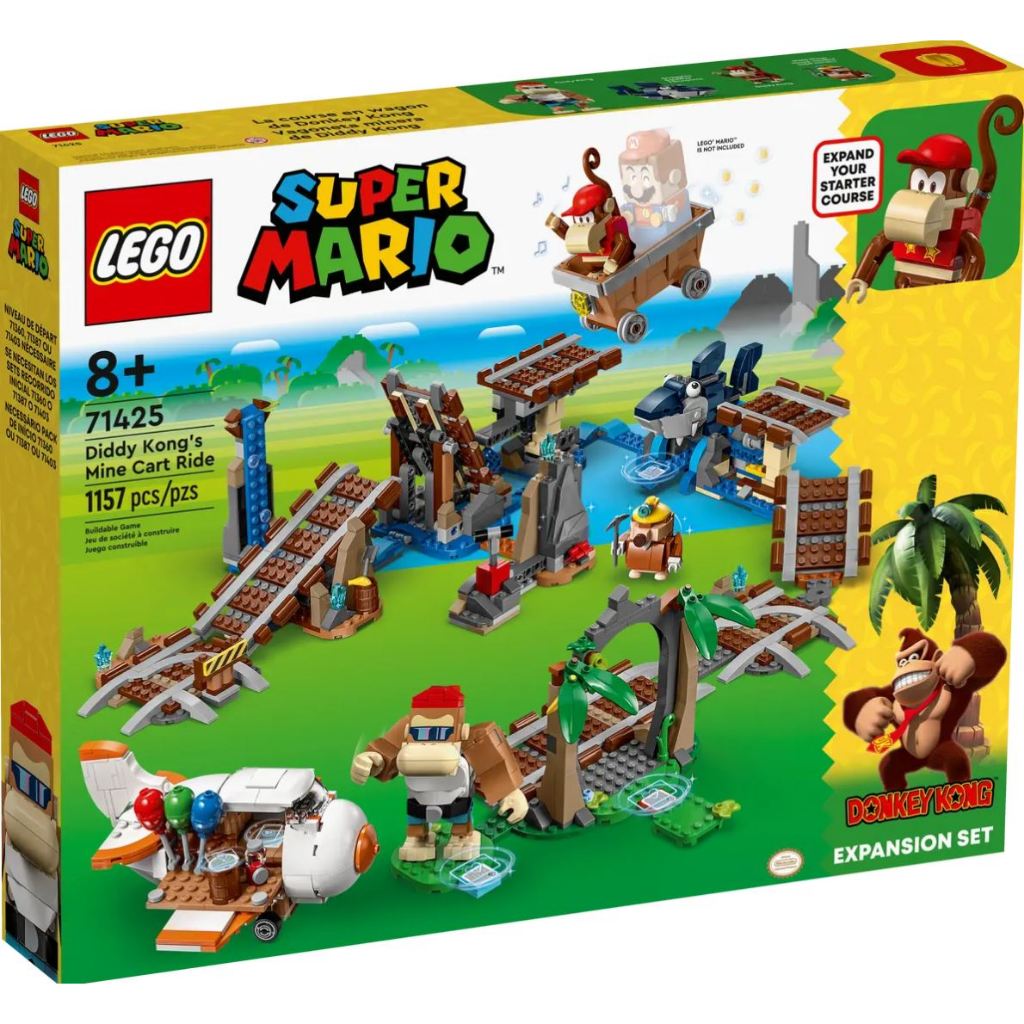 LEGO® Super Mario™ Diddy Kong's Mine Cart Ride Expansion Set 71425