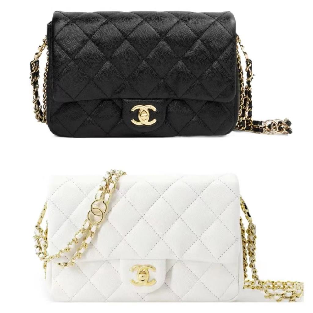 Chanel/Calfskin/Chain Bag/Shoulder Bag/Crossbody Bag/AS3757/แท้ 100%