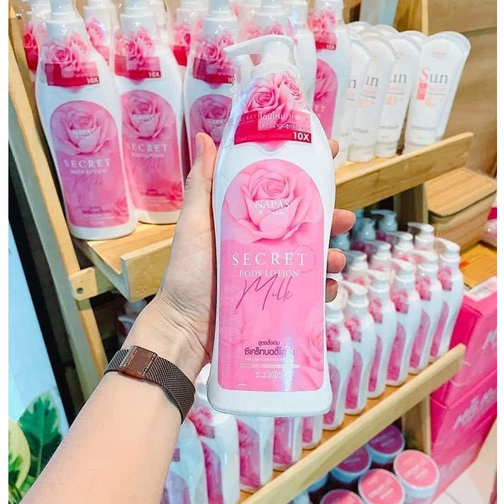 โลชั่นนมหอมซีเคร็ท 300ml. กลิ่นหอม พร้อมส่ง