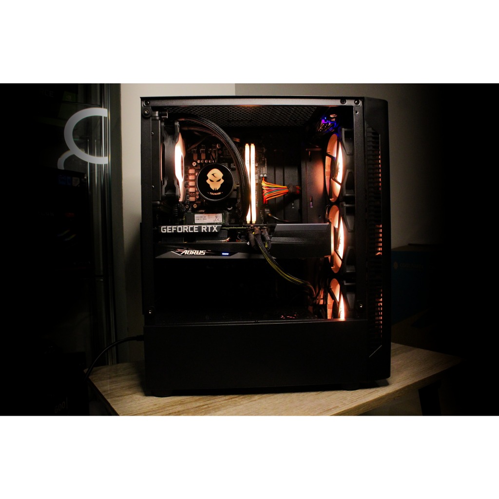 เซตคอมพิวเตอร์เล่นเกม i5 Gen 12 คอมประกอบเล่นเกม คอมสตรีมเกม คอมพร้อมชุดน้ำ Kirin gaming