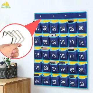 กระเป๋าเก็บของแบบแขวนผนัง 42/36/12 กระเป๋าใส่โทรศัพท์มือถือ ที่เก็บของ