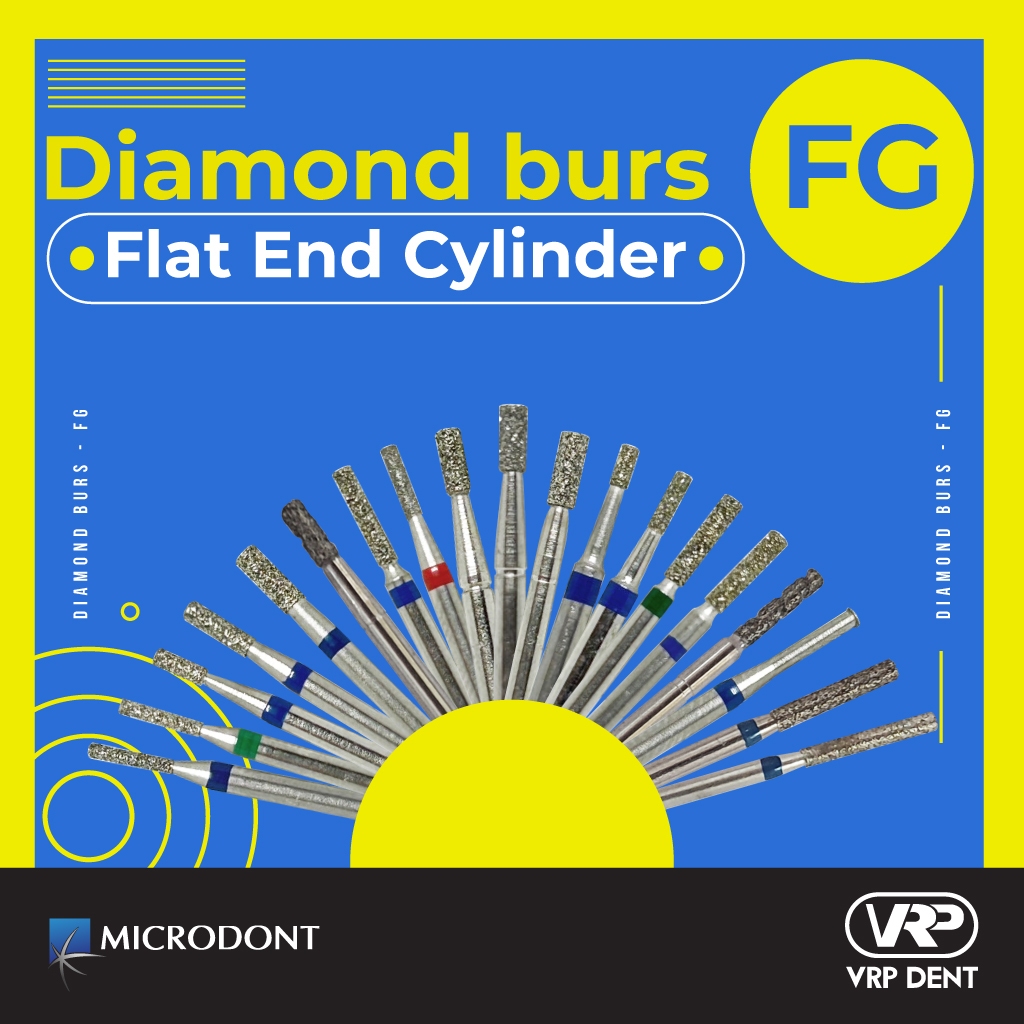 Diamond burs - FG Flat End Cylinder 1 pc. MI-1XXX