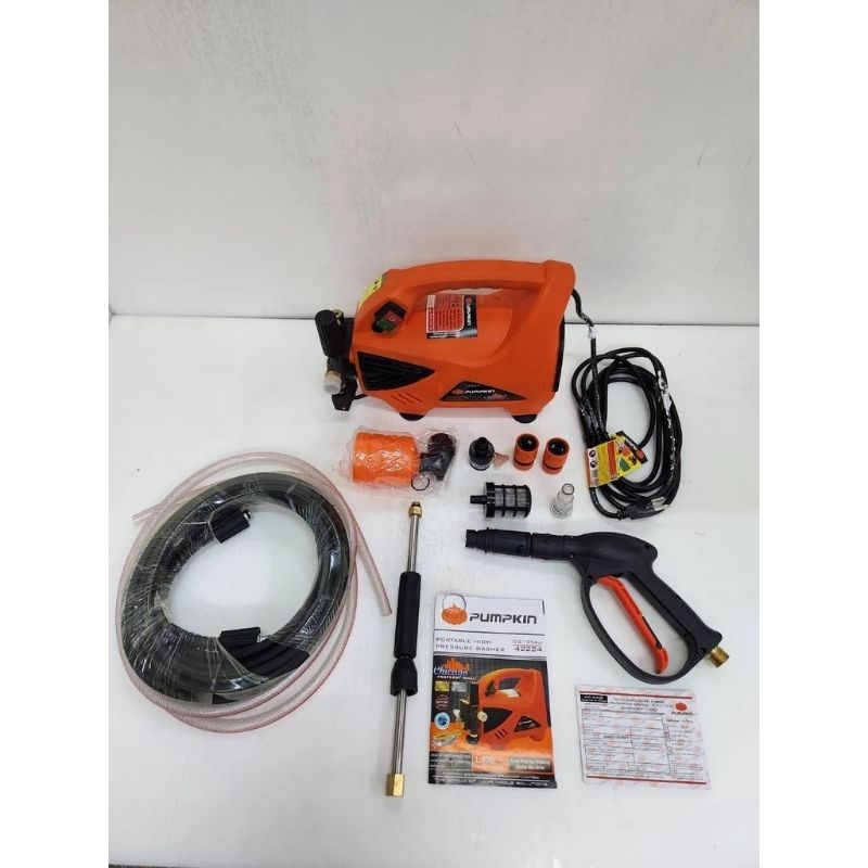 เครื่องฉีกน้ำแรงดันสูง ปรับแรงดันได้ 40-135บาร์ กำลัง 1800w ปริมาณน้ำ 480l/hr PUMPKIN