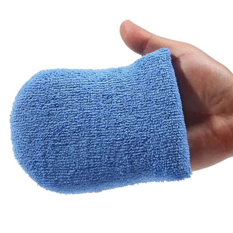 [พร้อมส่ง] Microfiber Wax Applicator Mitt (ถุงมือไมโครไฟเบอร์สำหรับลงเเว็กซ์) - รูปที่ 3