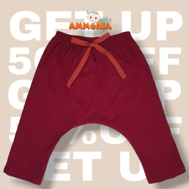 กางเกงเด็กลดล้างสต๊อกสีแดง XXL